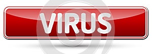 VIRUS - Abstract beautiful button with text.