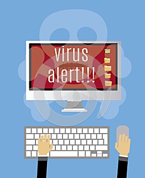 Virus alert photo