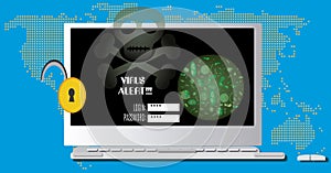 Virus alert photo