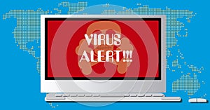 Virus alert photo