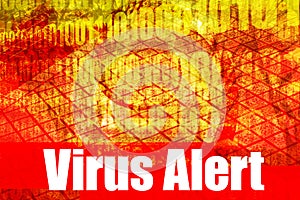 Virus Alert Warning Message