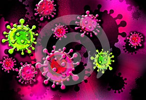 Virus background of Coronavirus, COVID-19, Coronavirus