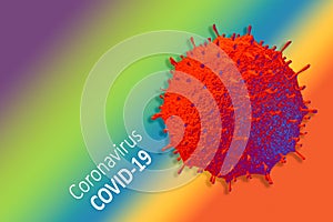 Virus background of Coronavirus, COVID-19. influenza. Dangerous   coronavirus pandemic outbreak