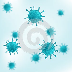 Virus or bacteria background