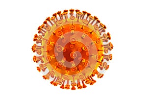 virus, bacteria, cell on white background