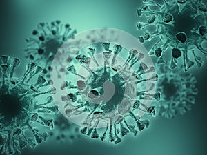 Virus bacteria cells background