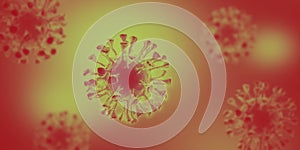 Virus bacteria cells background