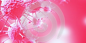 Virus bacteria cells background