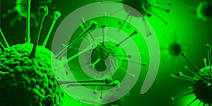 Virus bacteria cells background