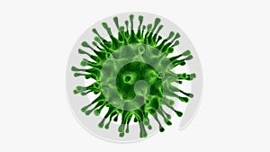 Virus or bacteria macro shot illustration