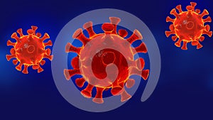 Virus cell isolated as microscope show that for Corona Virus