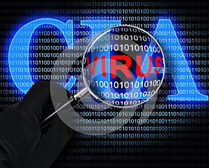 The virus and the CIA logo photo
