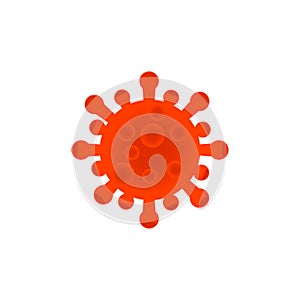 Virus corona vector illustration icon template design