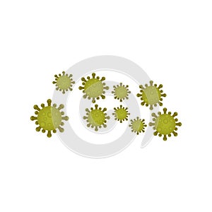 Virus corona vector illustration icon template design