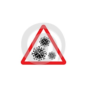 Virus corona vector illustration icon
