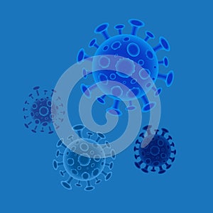 Virus corona vector illustration icon