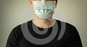 Virus Coronavirus COVID-19 protection face mask against coronavirusmask hospital header  Banner panorama medical photo