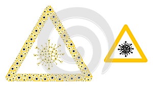 Virus Danger Collage of Virus Danger Items and Source Icon