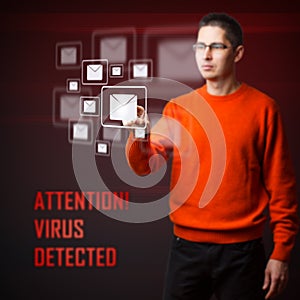 Virus detected photo