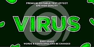 Virus editable text effect