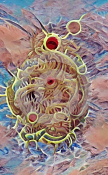 Virus epidemic, Coronavirus infection background covid 19, dangerous vacine adstract