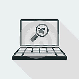 Virus find - Vector web icon