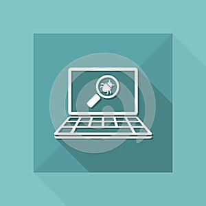 Virus find - Vector web icon