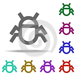 virus icon. Elements of web in multi color style icons. Simple icon for websites, web design, mobile app, info graphics