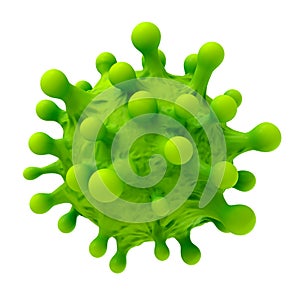 Virus illustration 3d