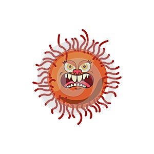 Virus illustration icon on white background