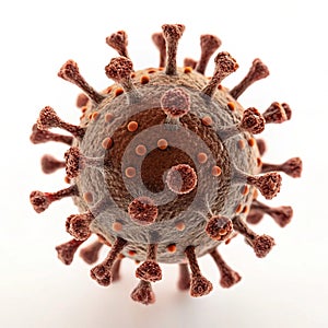 Virus isolated on white background