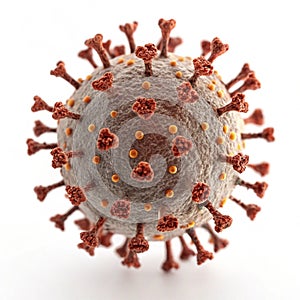 Virus isolated on white background