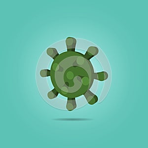 Virus isometric icon. Simple color vector of science icons for ui and ux, website or mobile application