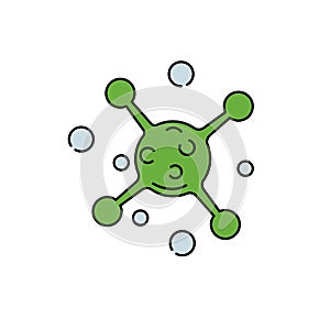 virus line icon. element of bacterium virus illustration icons. signs symbols can be used for web logo mobile app UI UX