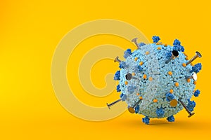 Virus with nails