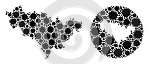 Virus Outbreak Mosaic Hole and Black Jilin Province Map