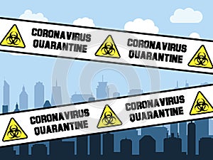 Virus pandemic lockdown