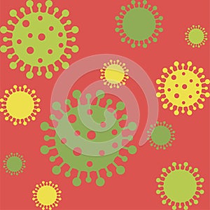 Virus pattern covid-19 coronavirus