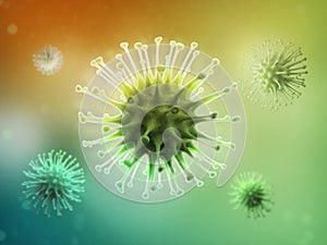 Virus scientific illustration