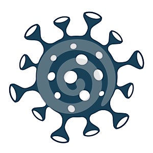 Virus vector icon, bacteria pictogram