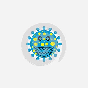 virus vector illustration design icon logo