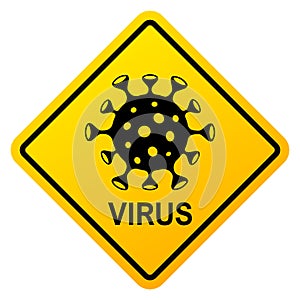 Virus warning sign