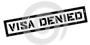 Visa Denied rubber stamp