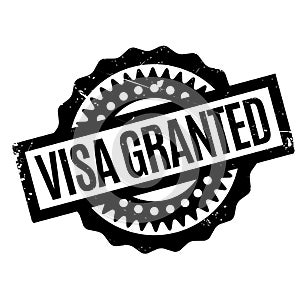 Visa Granted rubber stamp