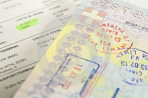 Visa stamp