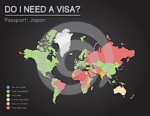Visas information for Japan passport holders.