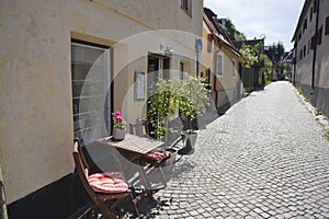Visby street scene photo