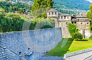 Visconteo castle in Locarno, Switzerland photo
