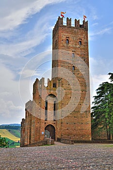 Visconti Castle. Castell'Arquato. Emilia-Romagna. Italy.