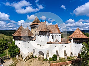 Viscri fortified Chruch in the middle of Transylvania, Romania.